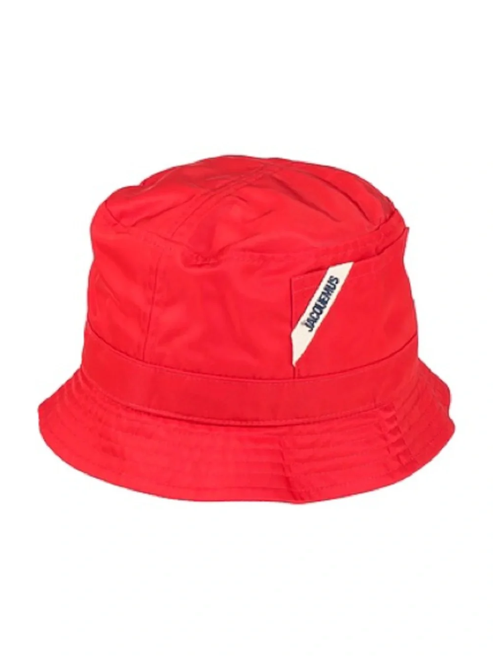 NWT Jacquemus Ovalie Red Logo Patch Bucket Hat Size 58